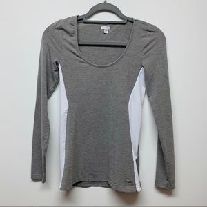 Guess Grey/White Color Block Long Sleeve